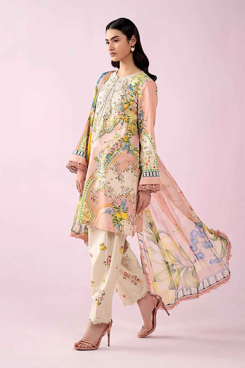3 PIECE - UNSTITCHED | PRINTED LAWN - MB1225