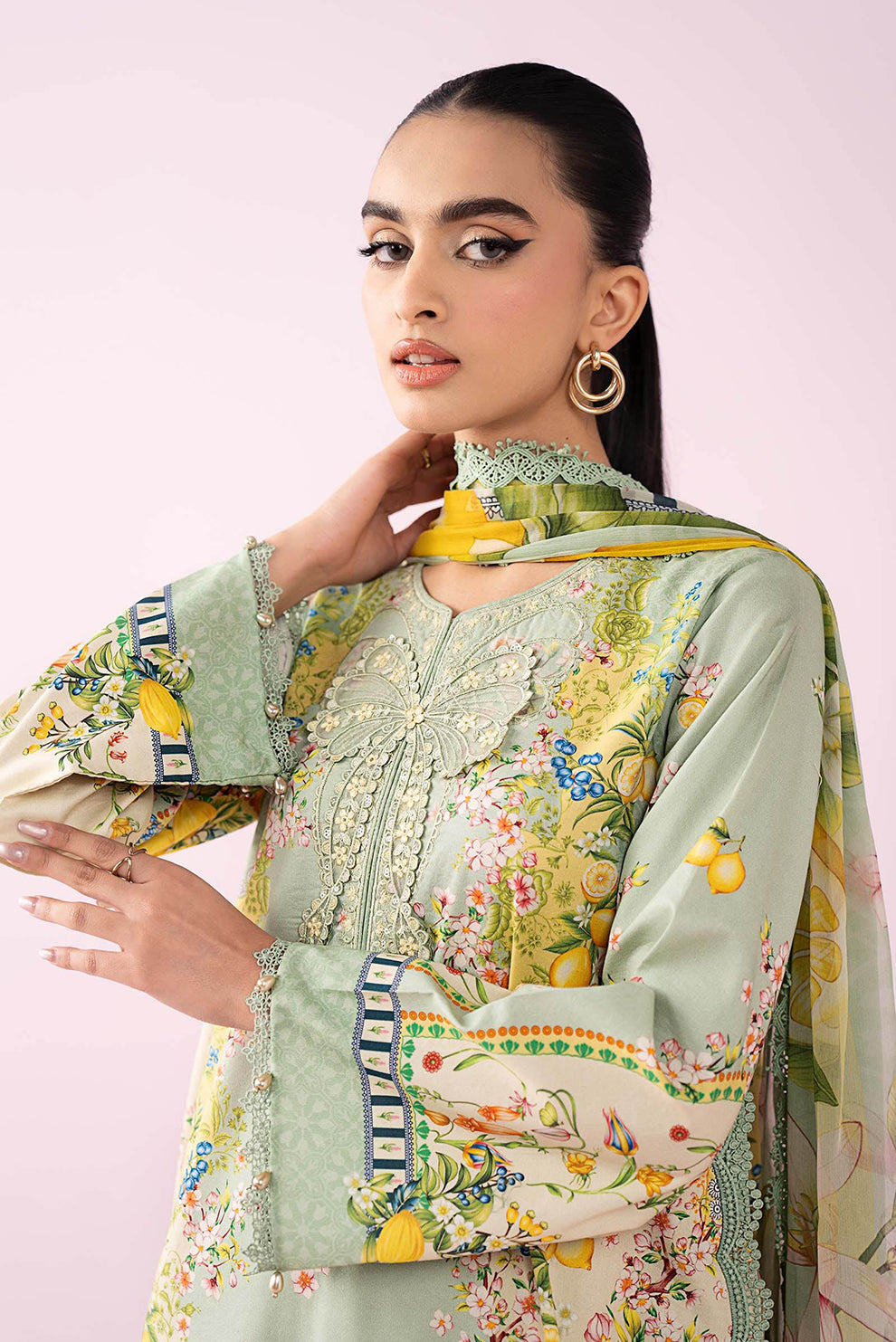 3 PIECE - UNSTITCHED | PRINTED LAWN - MB1226