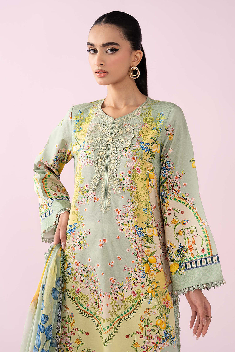 3 PIECE - UNSTITCHED | PRINTED LAWN - MB1226