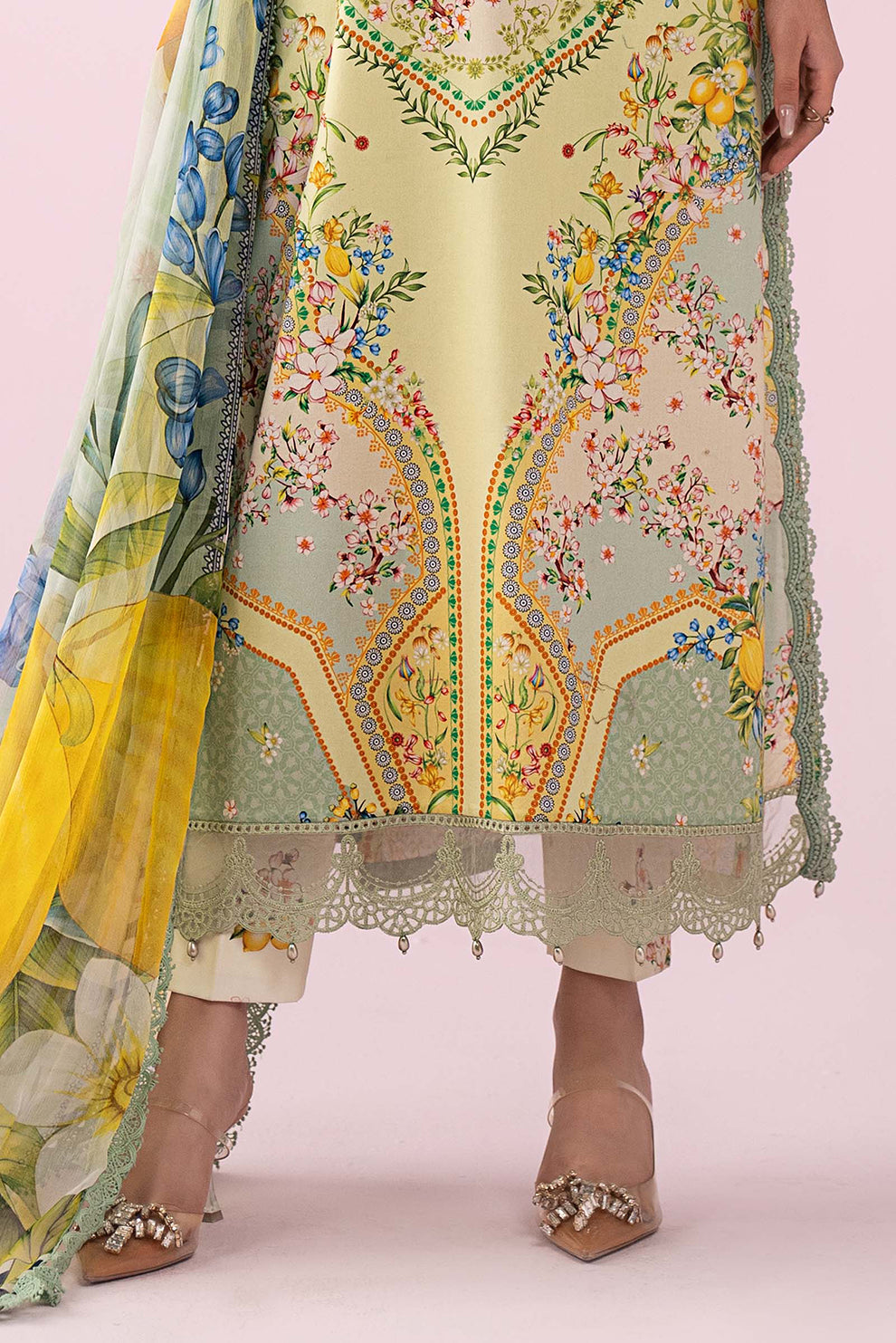 3 PIECE - UNSTITCHED | PRINTED LAWN - MB1226