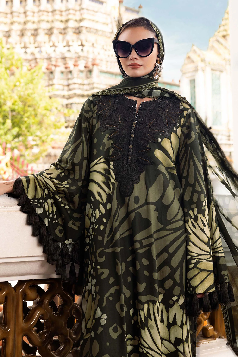 3 PIECE - UNSTITCHED | PRINTED LAWN - MB1215