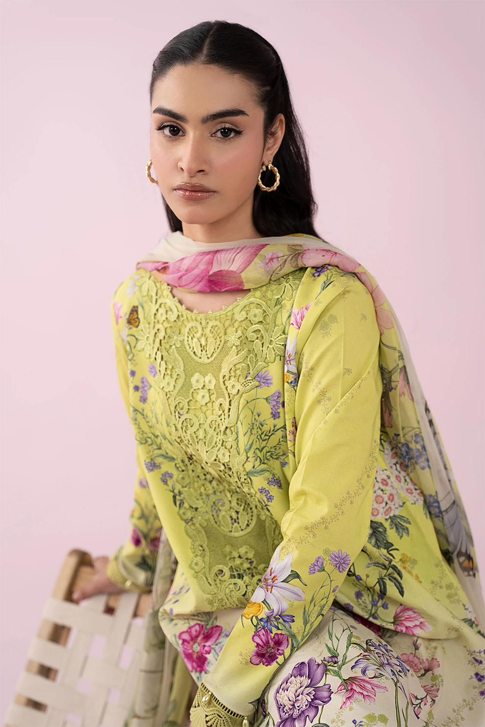 3 PIECE - UNSTITCHED | PRINTED LAWN - MB1227