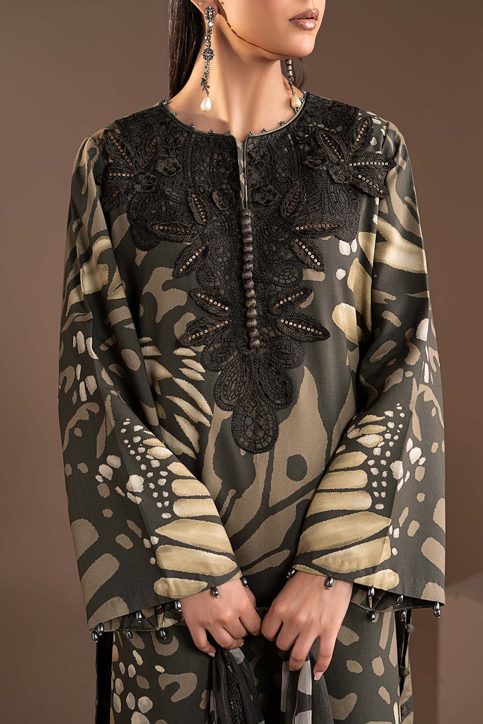 3 PIECE - UNSTITCHED | PRINTED LAWN - MB1215