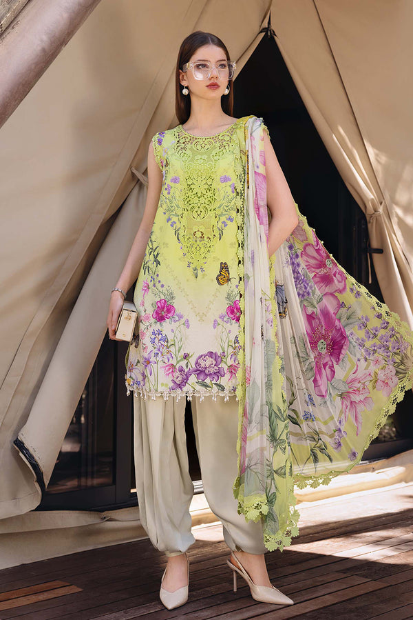 3 PIECE - UNSTITCHED | PRINTED LAWN - MB1227
