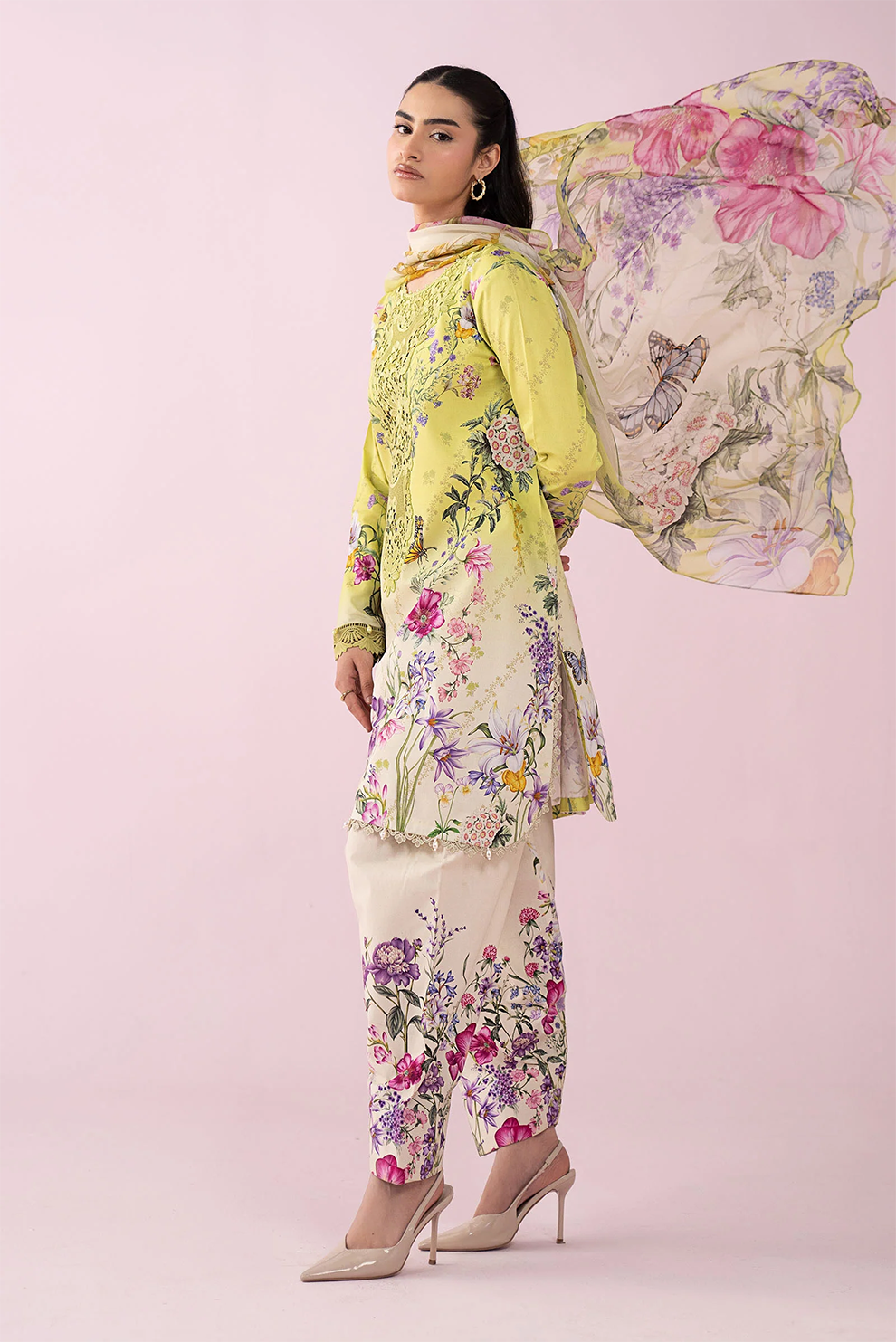 3 PIECE - UNSTITCHED | PRINTED LAWN - MB1227
