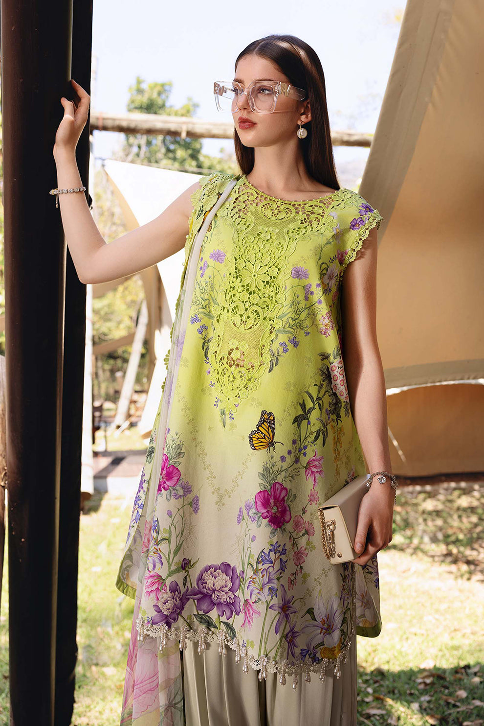3 PIECE - UNSTITCHED | PRINTED LAWN - MB1227