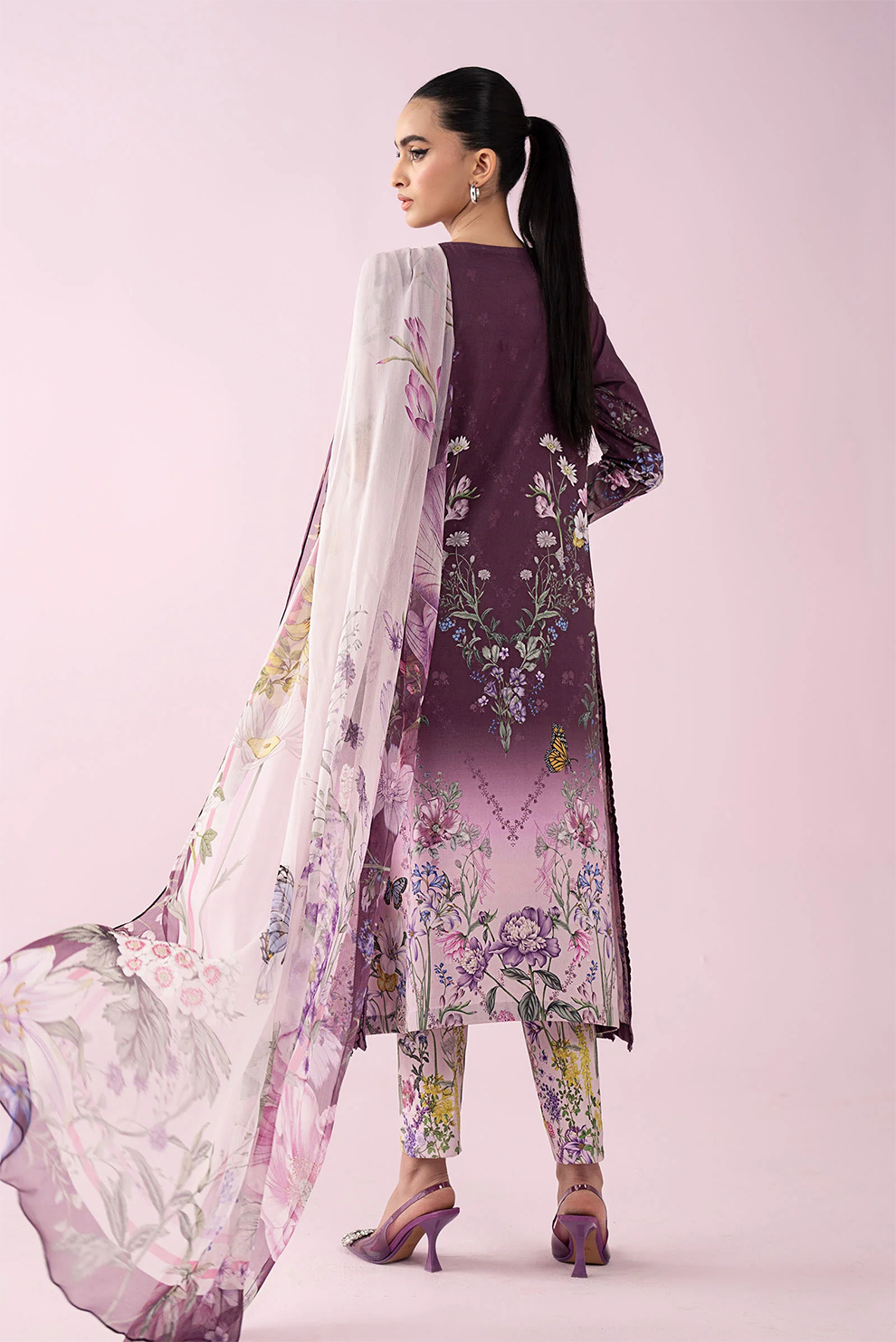 3 PIECE - UNSTITCHED | PRINTED LAWN - MB1228