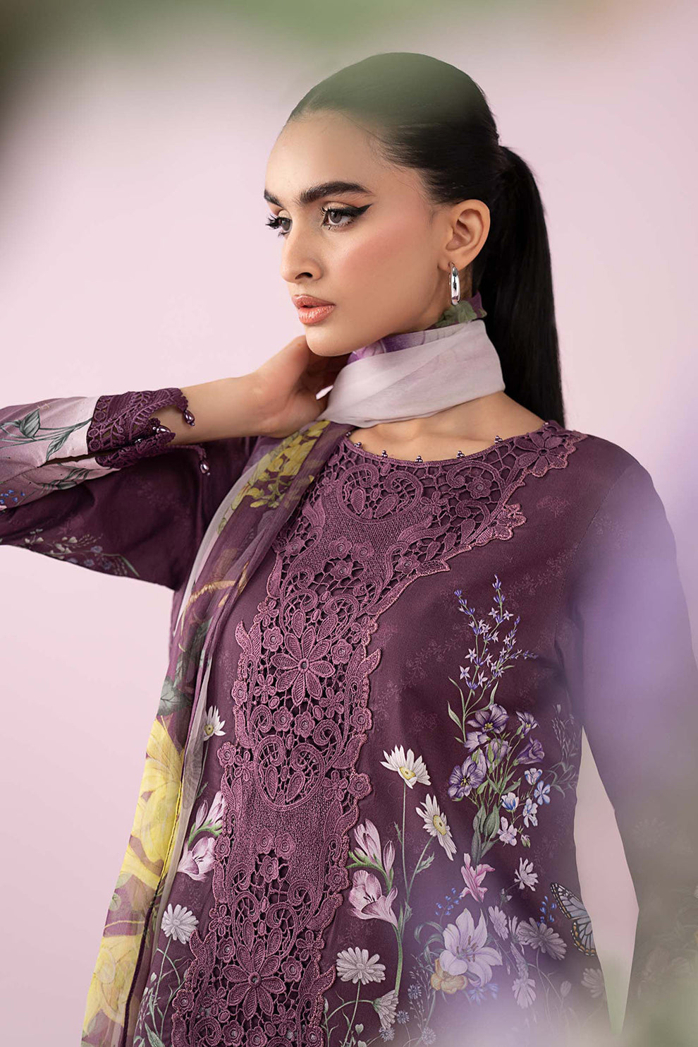 3 PIECE - UNSTITCHED | PRINTED LAWN - MB1228
