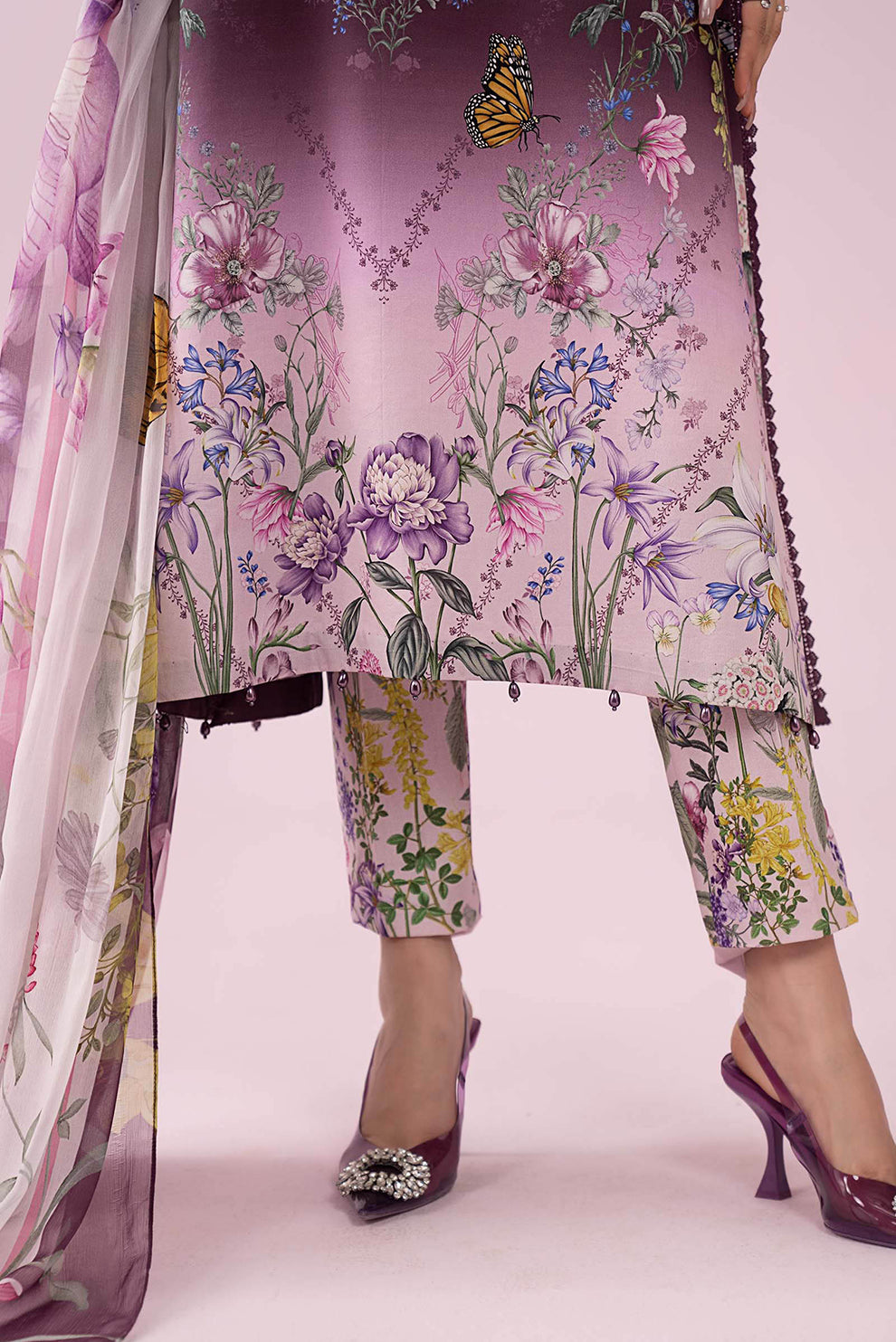 3 PIECE - UNSTITCHED | PRINTED LAWN - MB1228