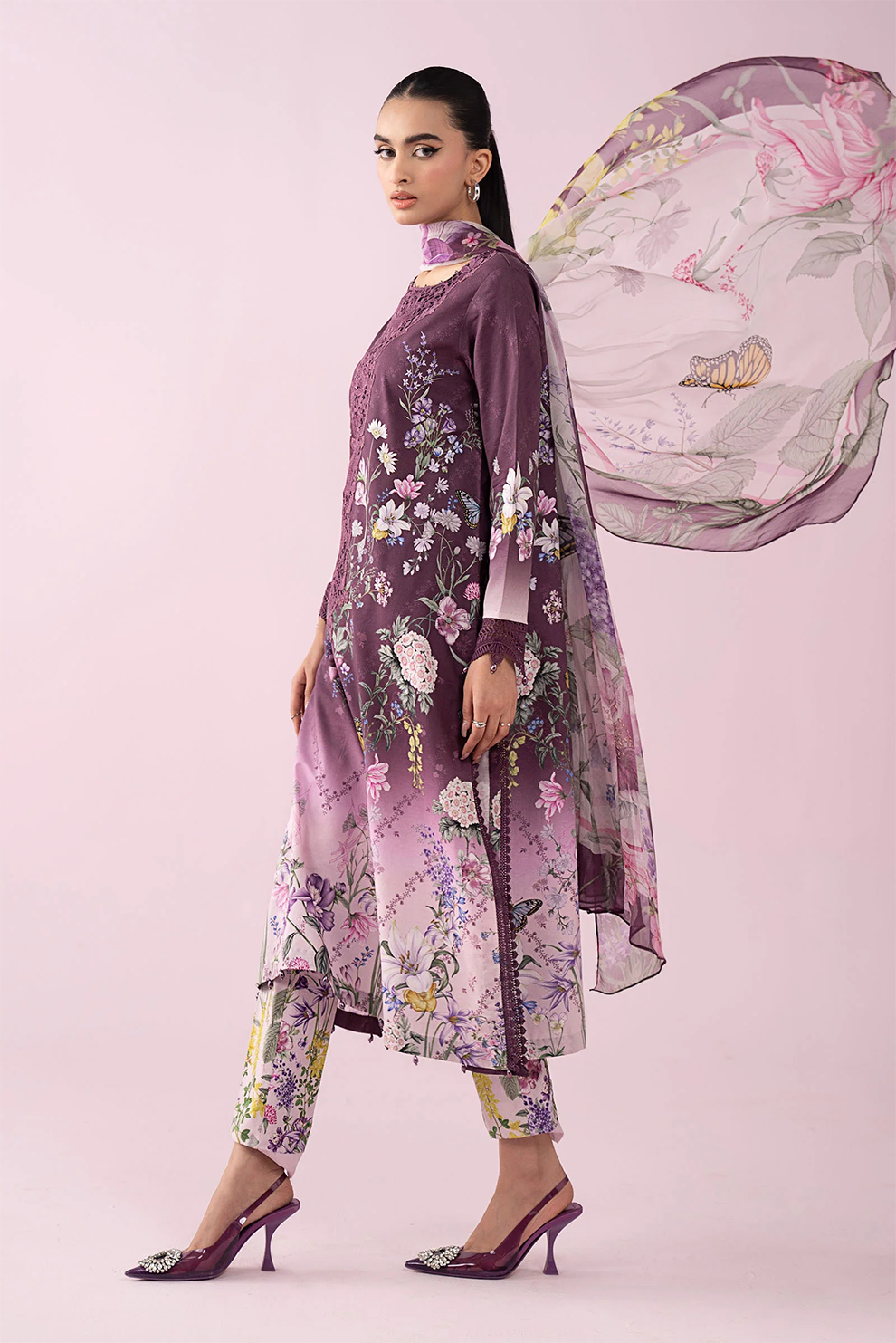 3 PIECE - UNSTITCHED | PRINTED LAWN - MB1228