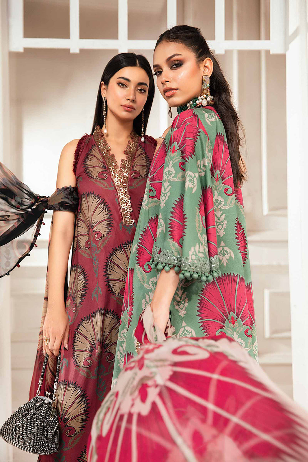 3 PIECE - UNSTITCHED | PRINTED LAWN - MB1200-B