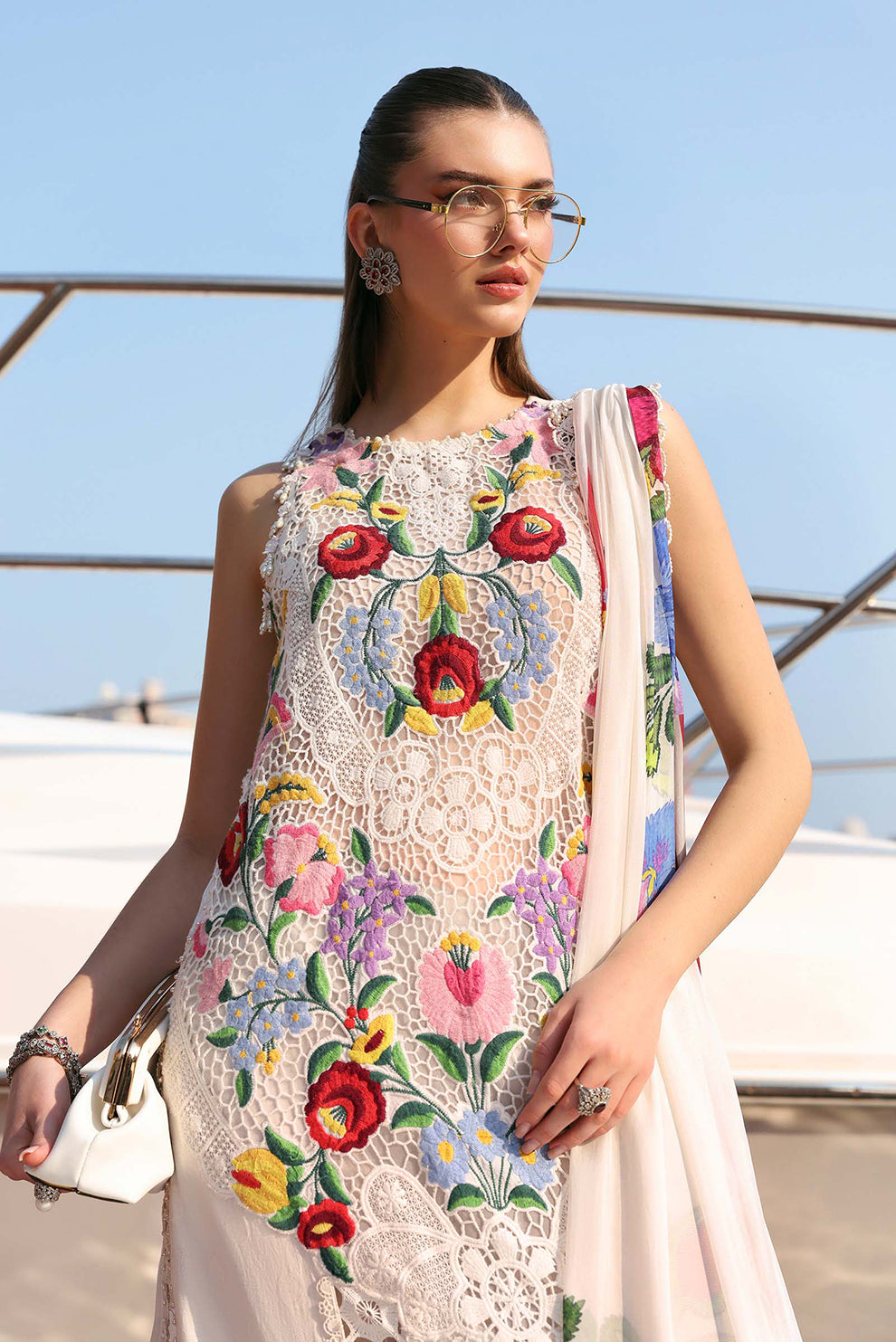 3 PIECE - UNSTITCHED | EMBROIDERED LAWN - MB1209