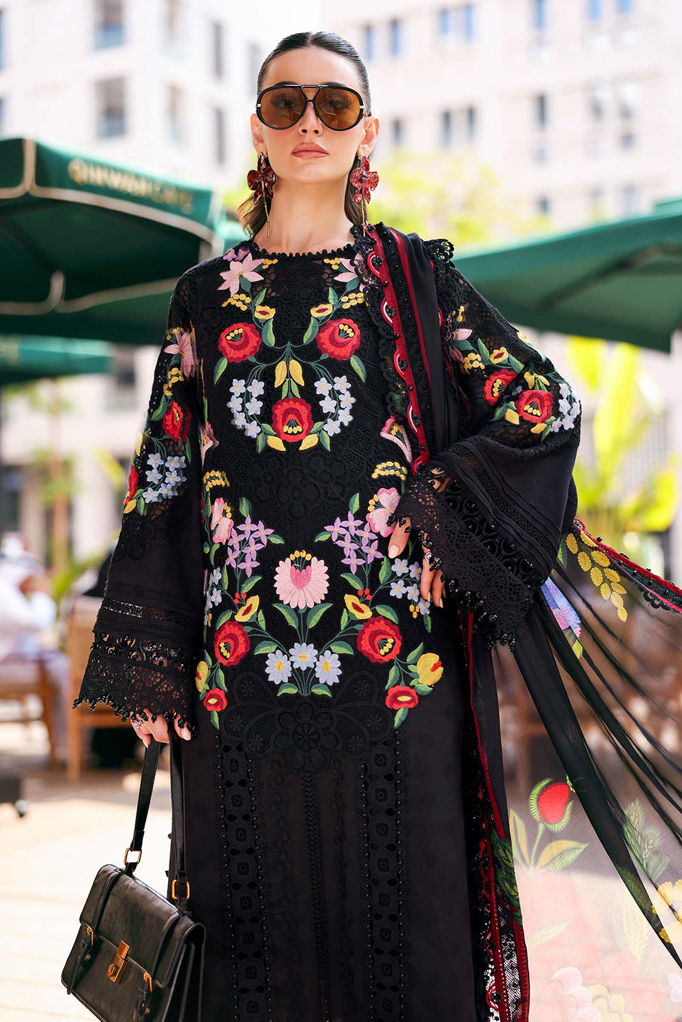 3 PIECE - UNSTITCHED | EMBROIDERED LAWN - MB1210