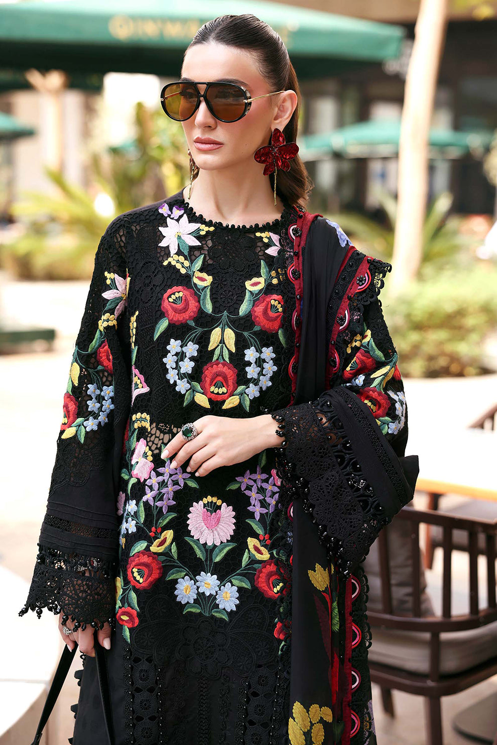 3 PIECE - UNSTITCHED | EMBROIDERED LAWN - MB1210