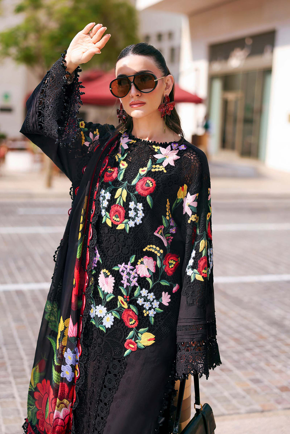 3 PIECE - UNSTITCHED | EMBROIDERED LAWN - MB1210