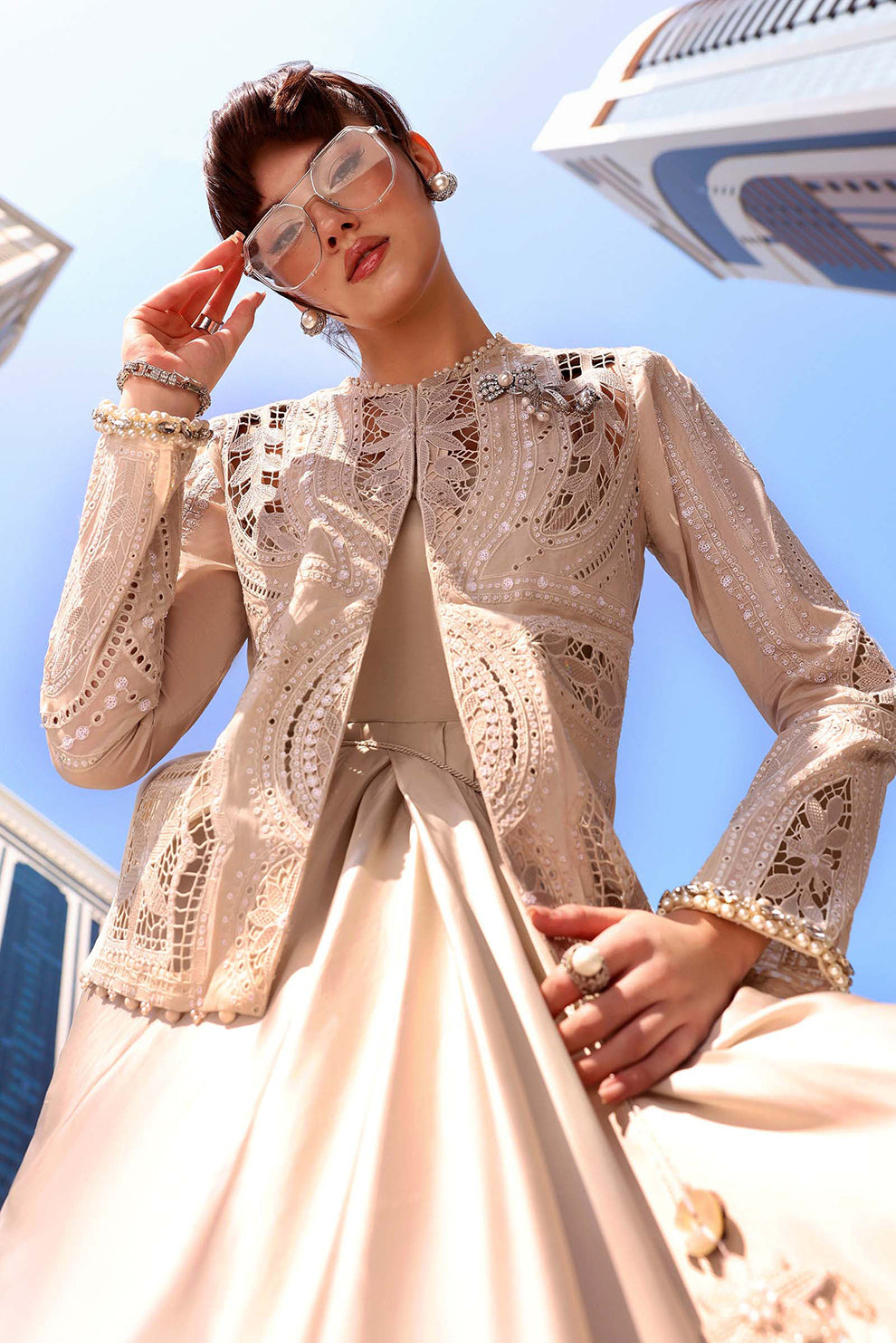 3 PIECE - UNSTITCHED | EMBROIDERED LAWN - MB1207