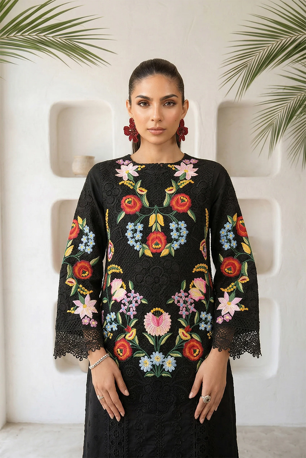 3 PIECE - UNSTITCHED | EMBROIDERED LAWN - MB1210