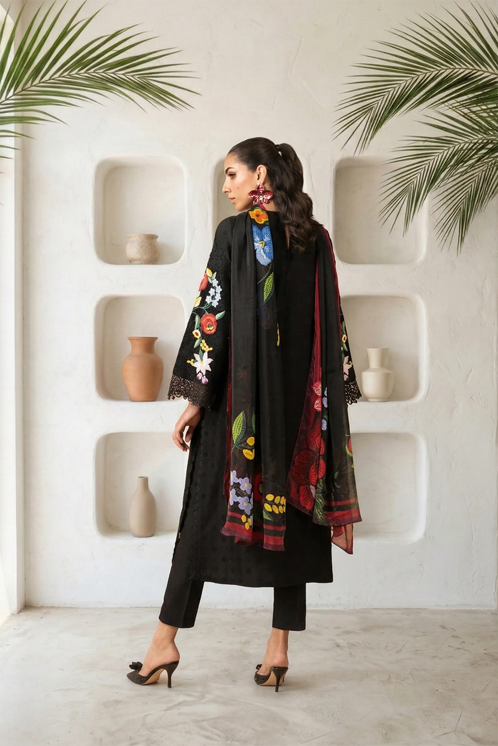 3 PIECE - UNSTITCHED | EMBROIDERED LAWN - MB1210