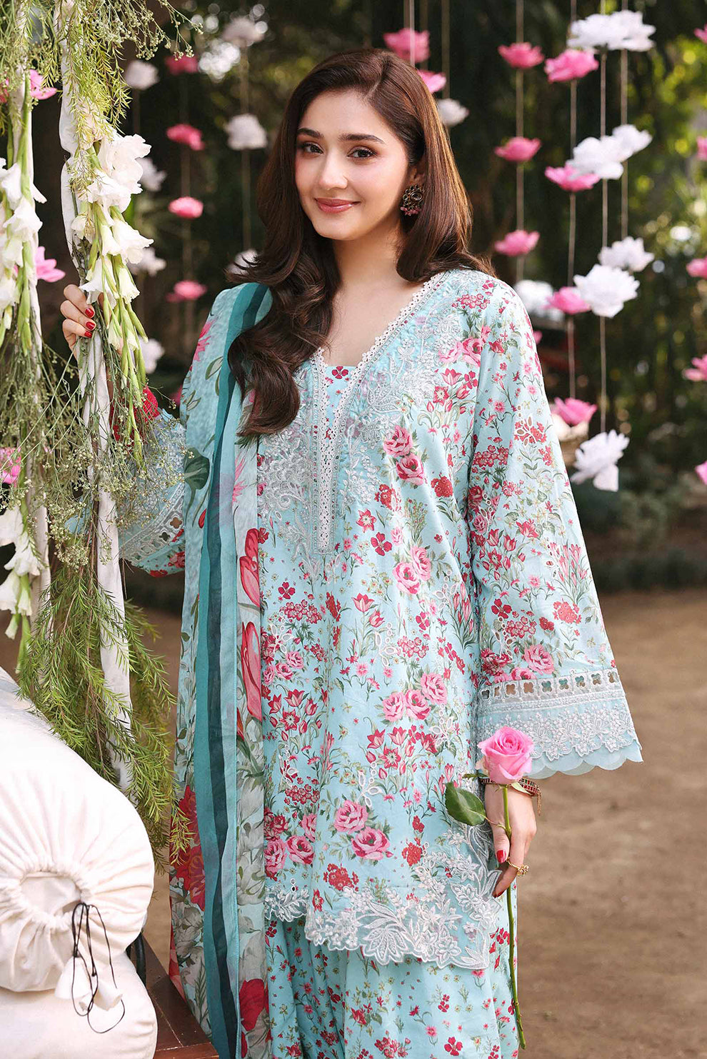 3 PIECE - UNSTITCHED | PRINTED LAWN - MB1232