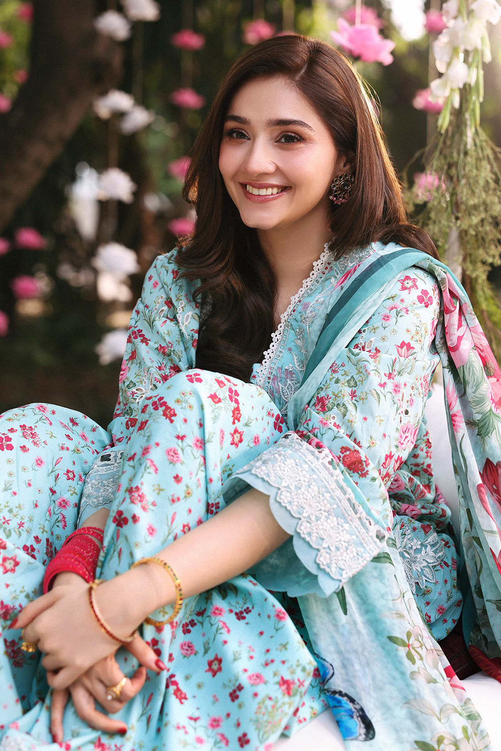 3 PIECE - UNSTITCHED | PRINTED LAWN - MB1232