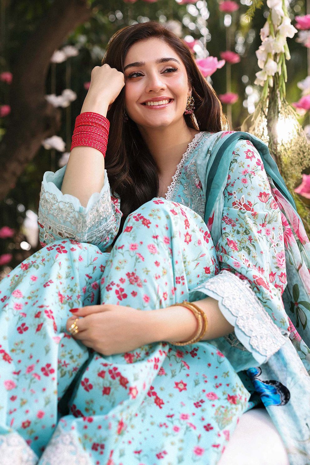 3 PIECE - UNSTITCHED | PRINTED LAWN - MB1232