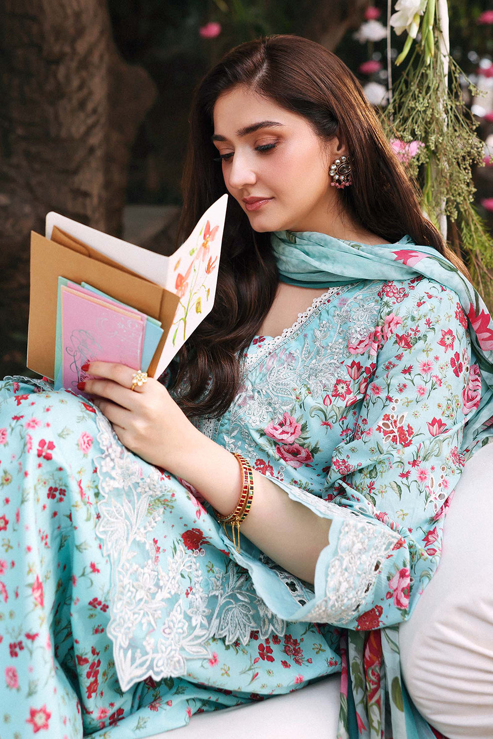 3 PIECE - UNSTITCHED | PRINTED LAWN - MB1232