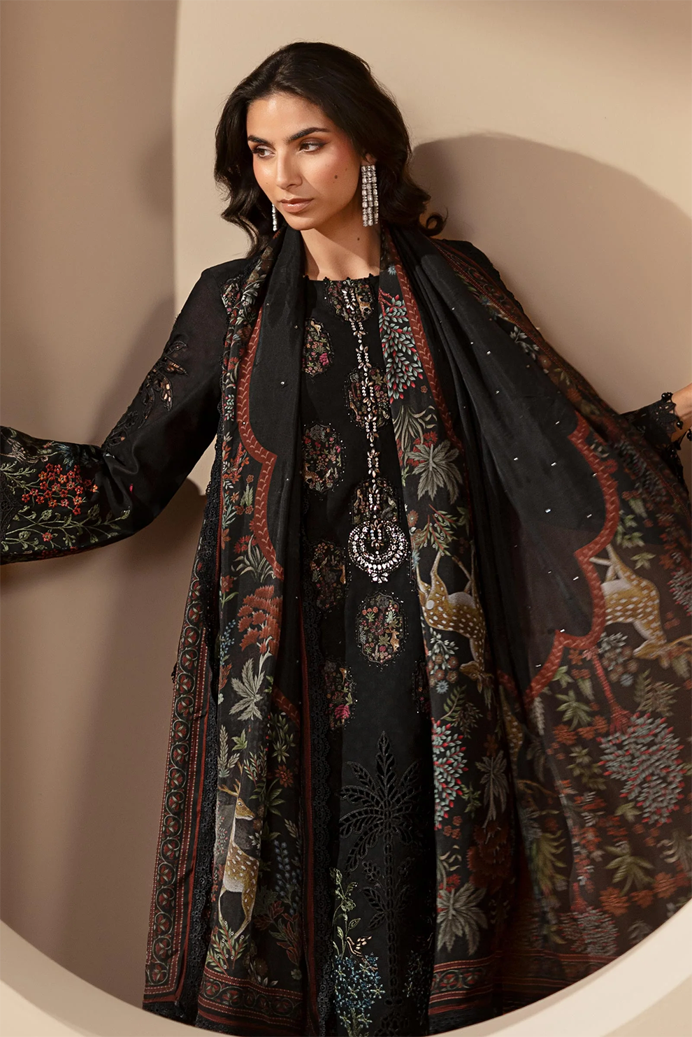 3 PIECE - UNSTITCHED | EMBROIDERED LAWN - MB1205