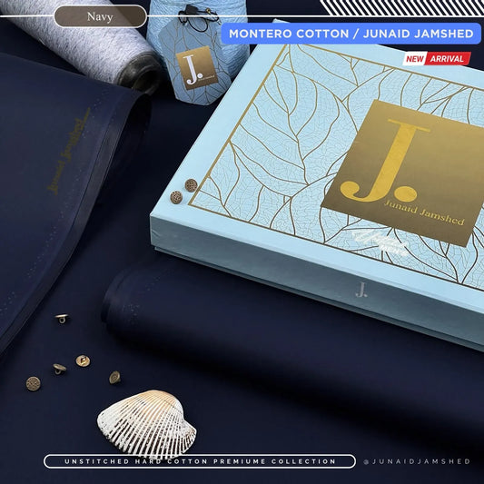 MONTERO PAPER COTTON | BY JUNAID JAMSHED | NAVY