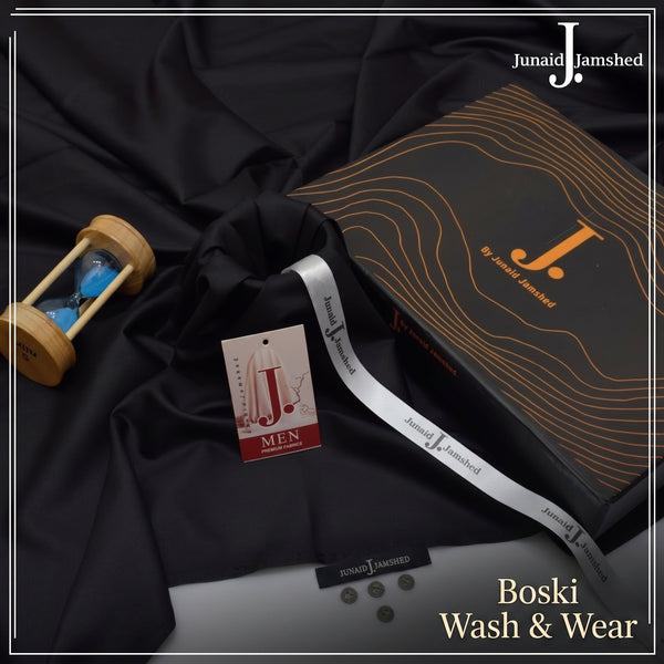 Black | Boski Wash & Wear | Unstitched