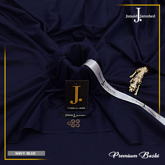 Navy Blue | Premium Boski | Unstitched